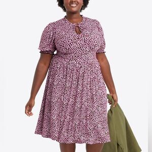 Draper James Nanci Dress in Square Dot Size XXL